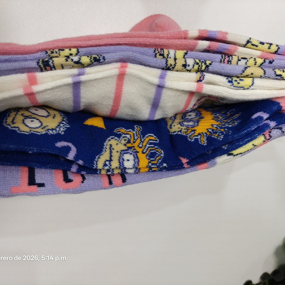 Rugrats Purple Cartoon Graphic Socks - Picture 5 of 5